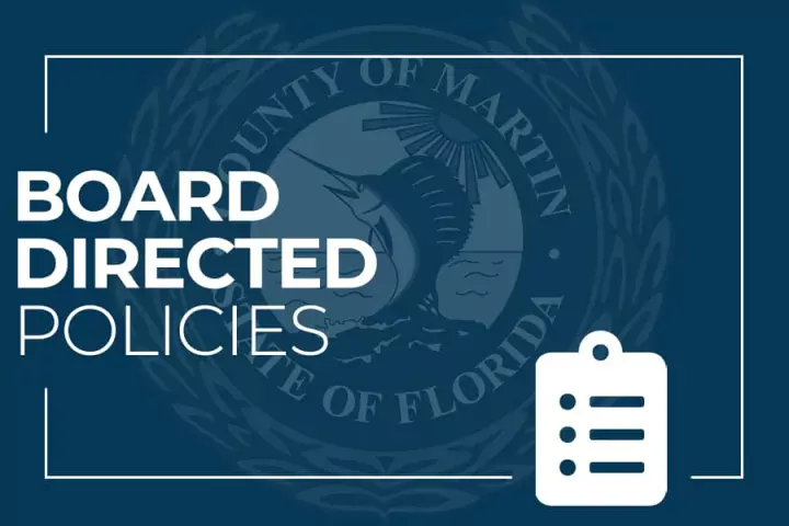 Board Directed Policies and Martin County Seal