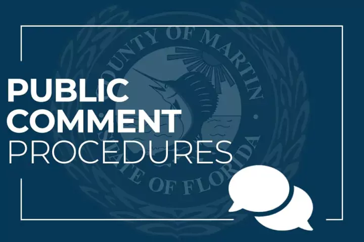 Public Comment Procedures and Martin County Seal