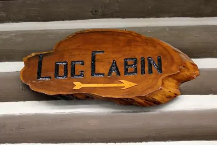 Log Cabin Senior Center Sign