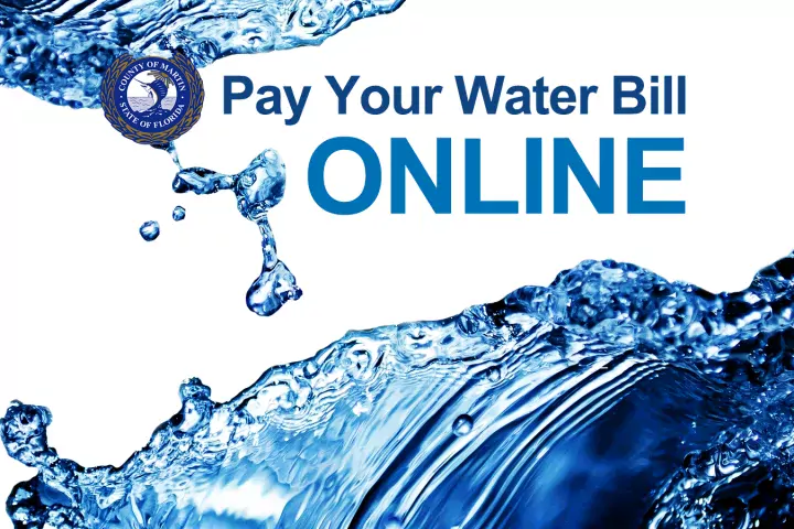 A graphic that says Pay your Water Bill Online
