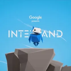 Blue creature floating above a rock 