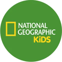Green logo with words National Geographic Kids