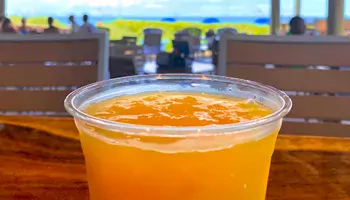 A drink at Seaside Cafe