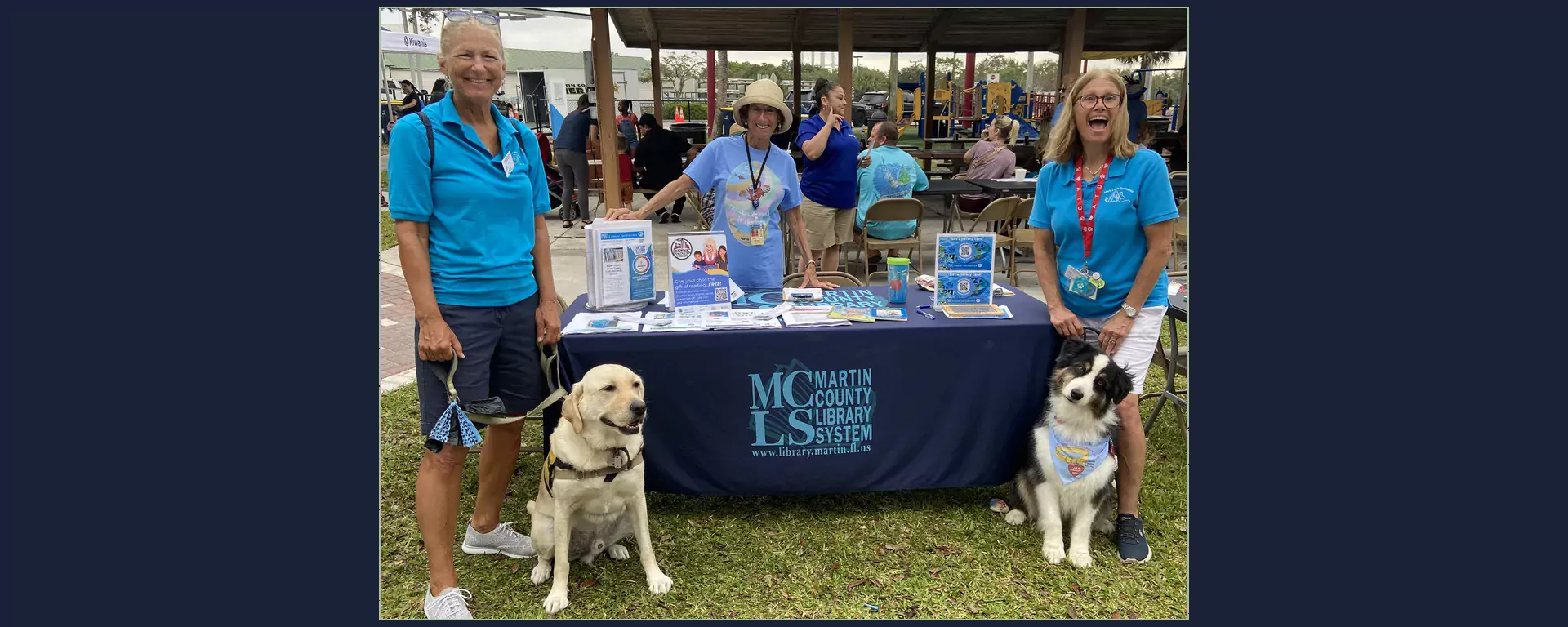 library outreach to kiwanis park with humane society