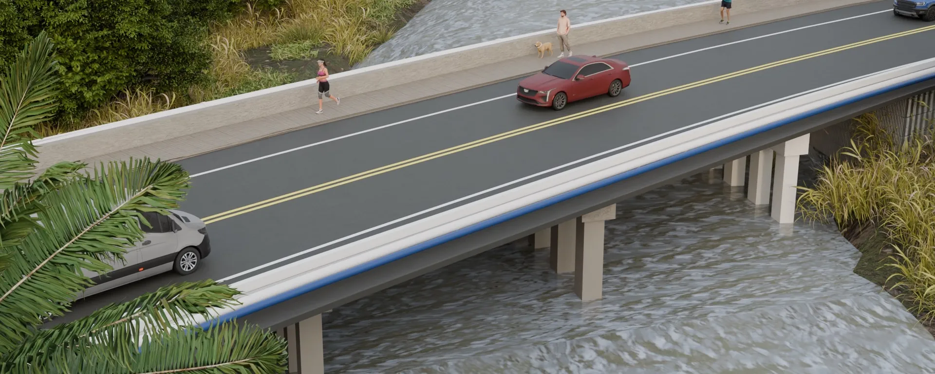 Rendering of New County Line Bridge