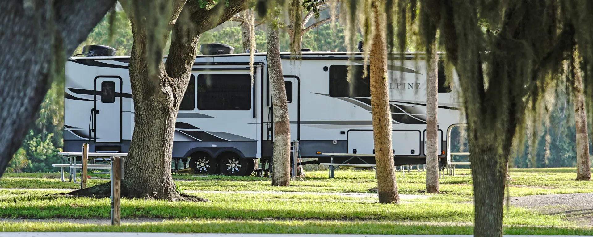 Camper parked at Phipps Park Campground