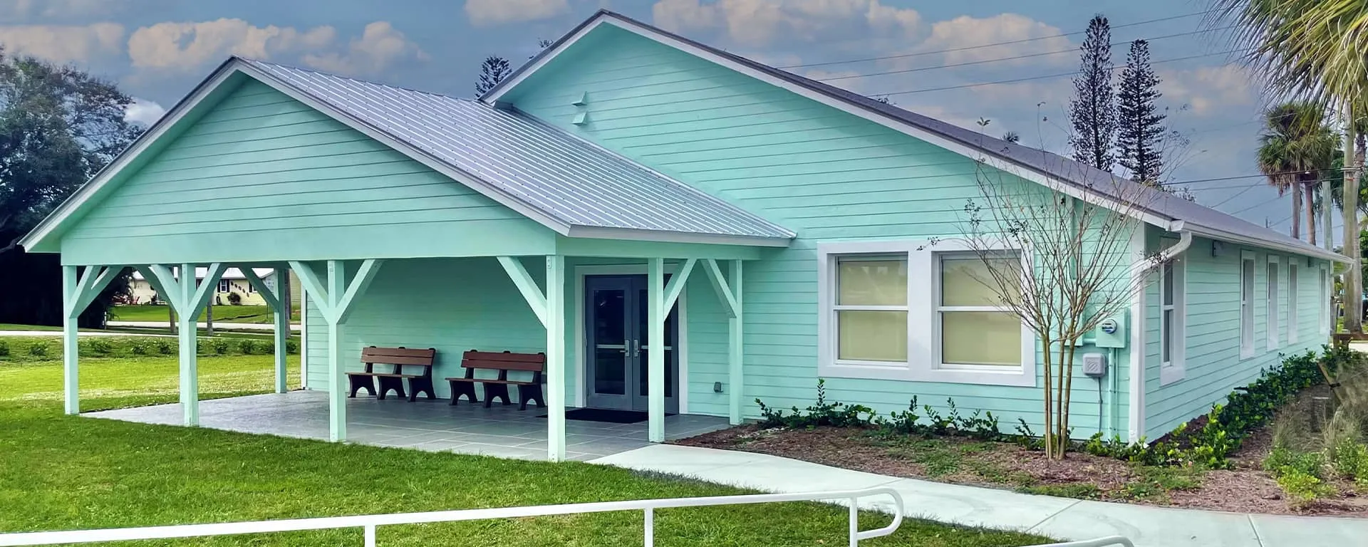 Exterior of the Palm City Community Center at 2701 SW Cornell Avenue