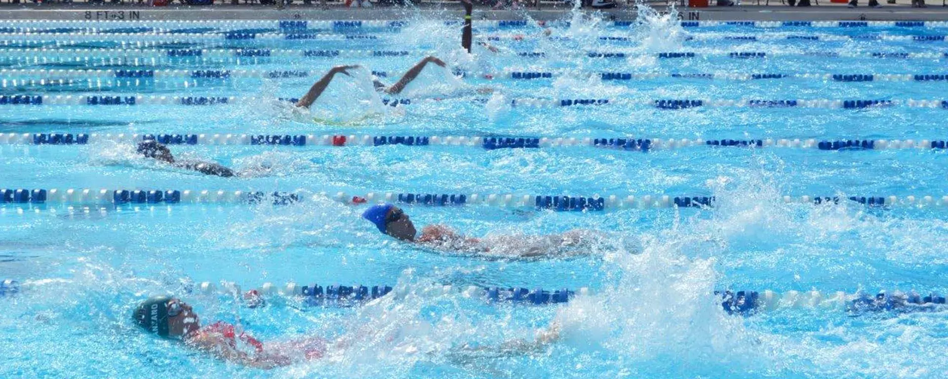 Swimmers at the Aquatic Center