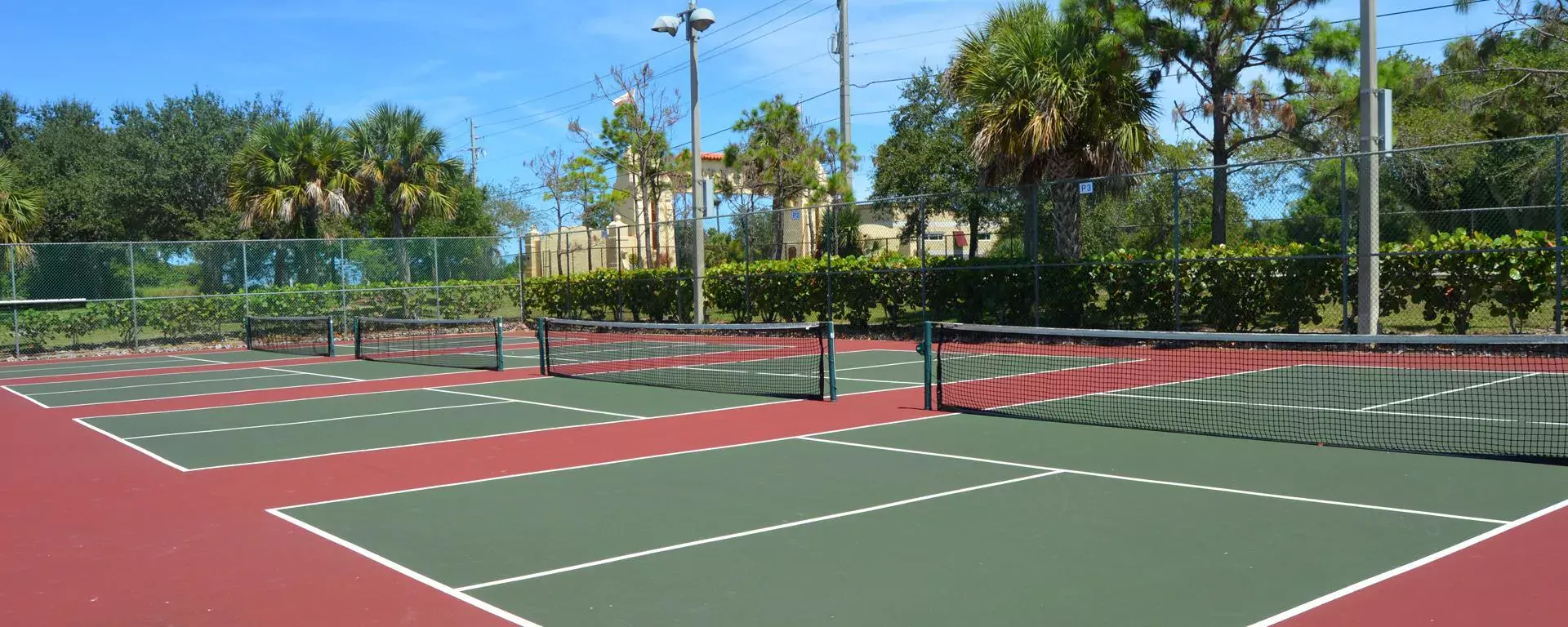Tennis and pickleball courts at Langford Park