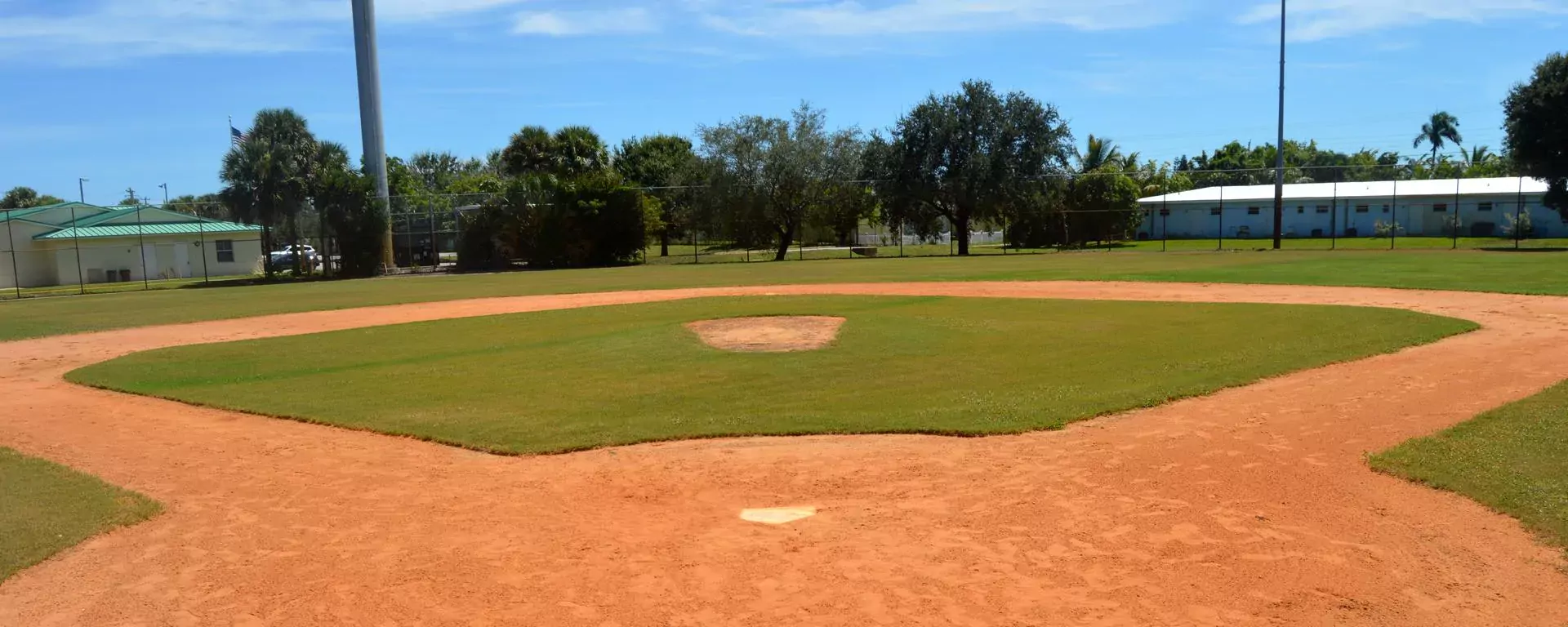 Baseball and softball fields at Langford Park