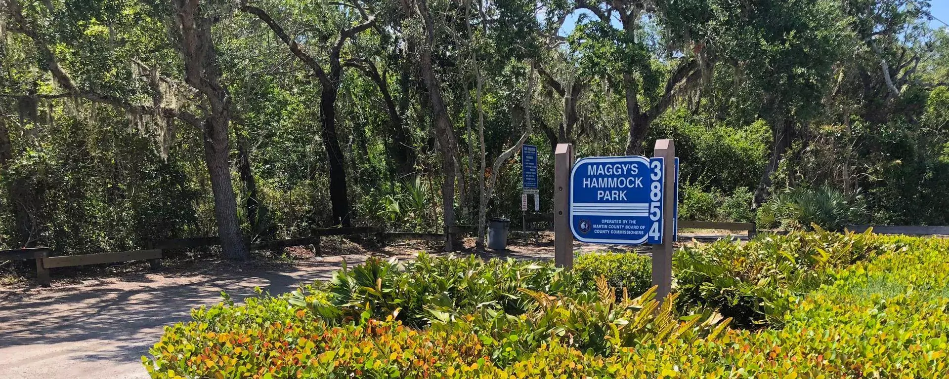 Signage at Maggy's Hammock Park
