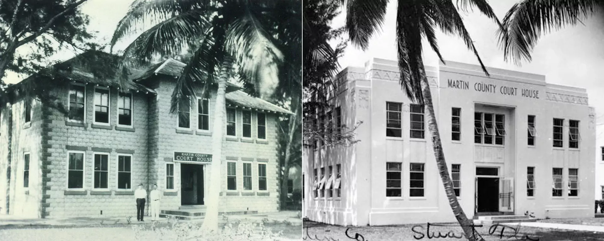 The historic Martin County Courthouse, photos courtesy of the Florida State Archives 