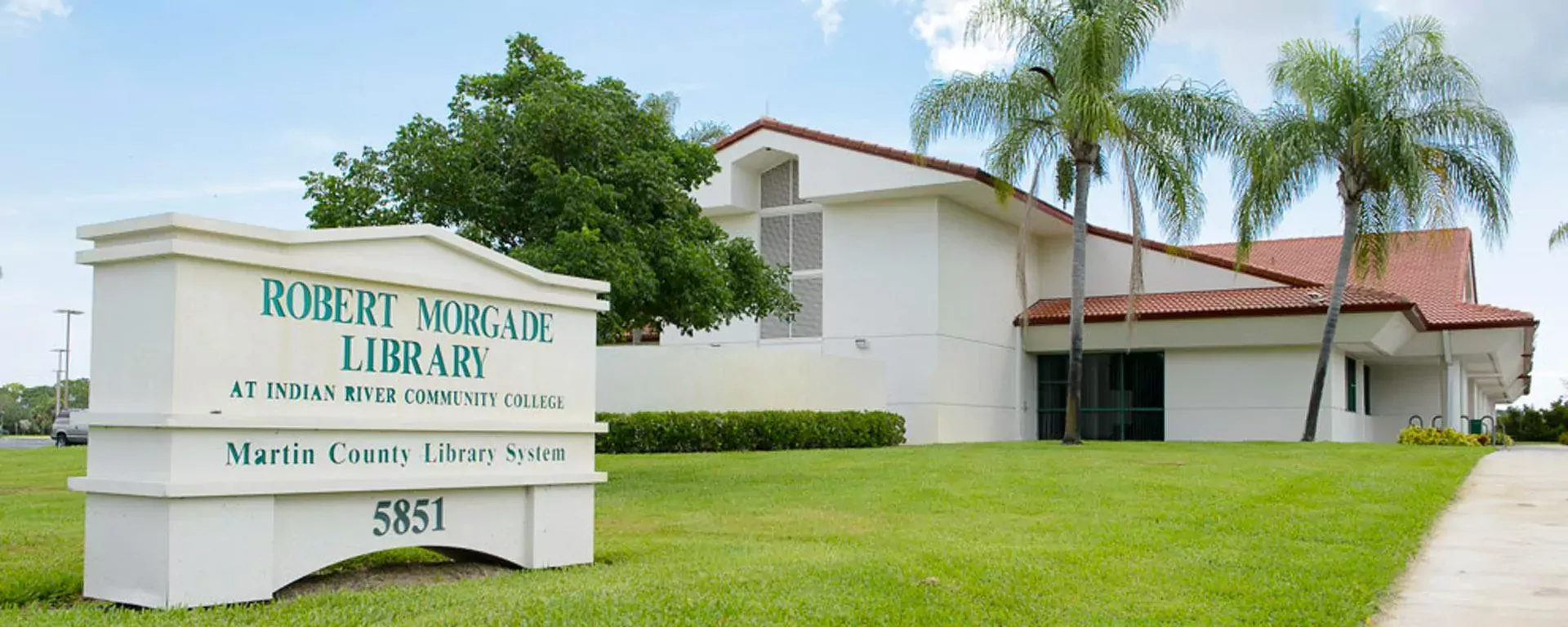exterior image of the Robert Morgade Library 
