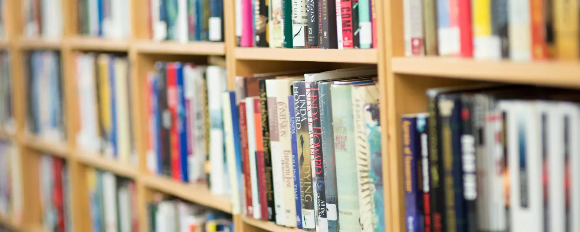 image of books an the sale shelf