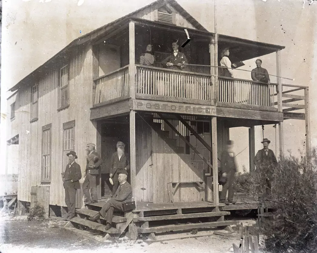 Group at Stuart Post Office, C. 1905, Martin Digital History
