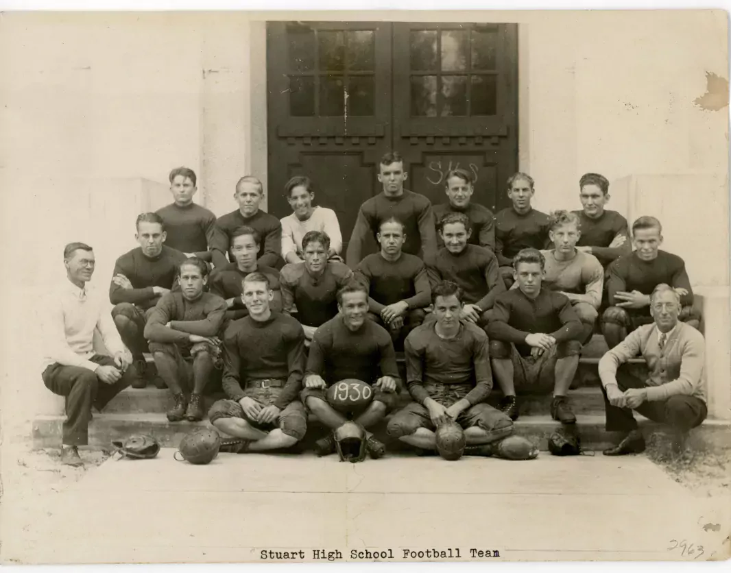 Stuart High School football team, 1930