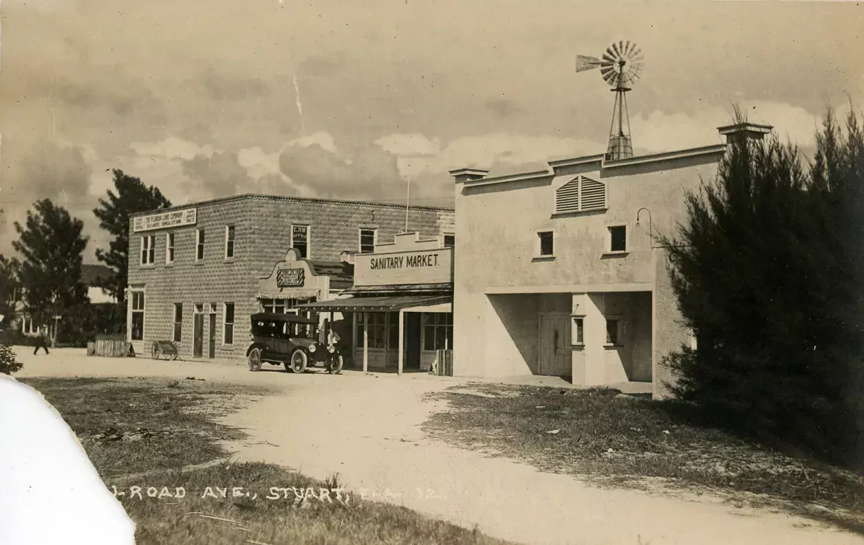 Railroad Avenue, Stuart, Florida, c. 1921