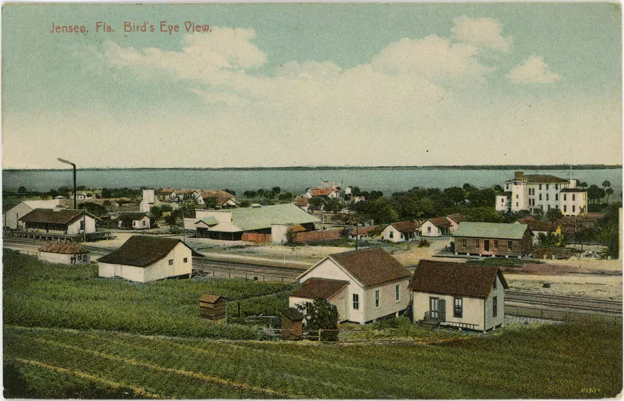 Bird's eye view of Jensen Beach, Florida, c. 1910