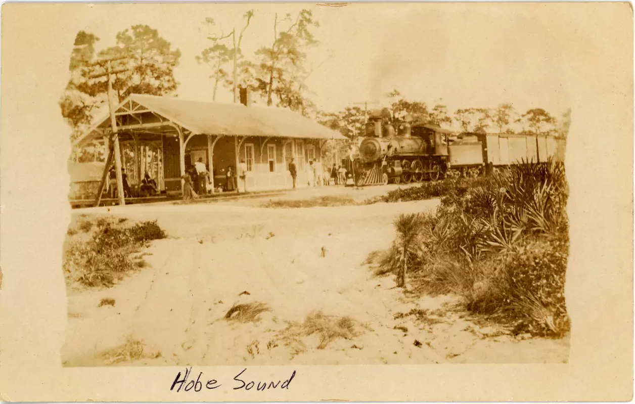 Hobe Sound train depot, c. 1910