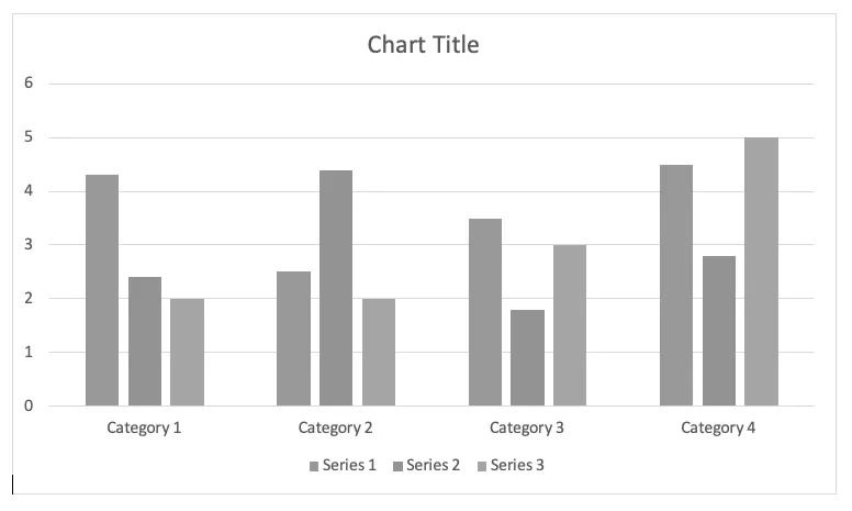 Black and white chart