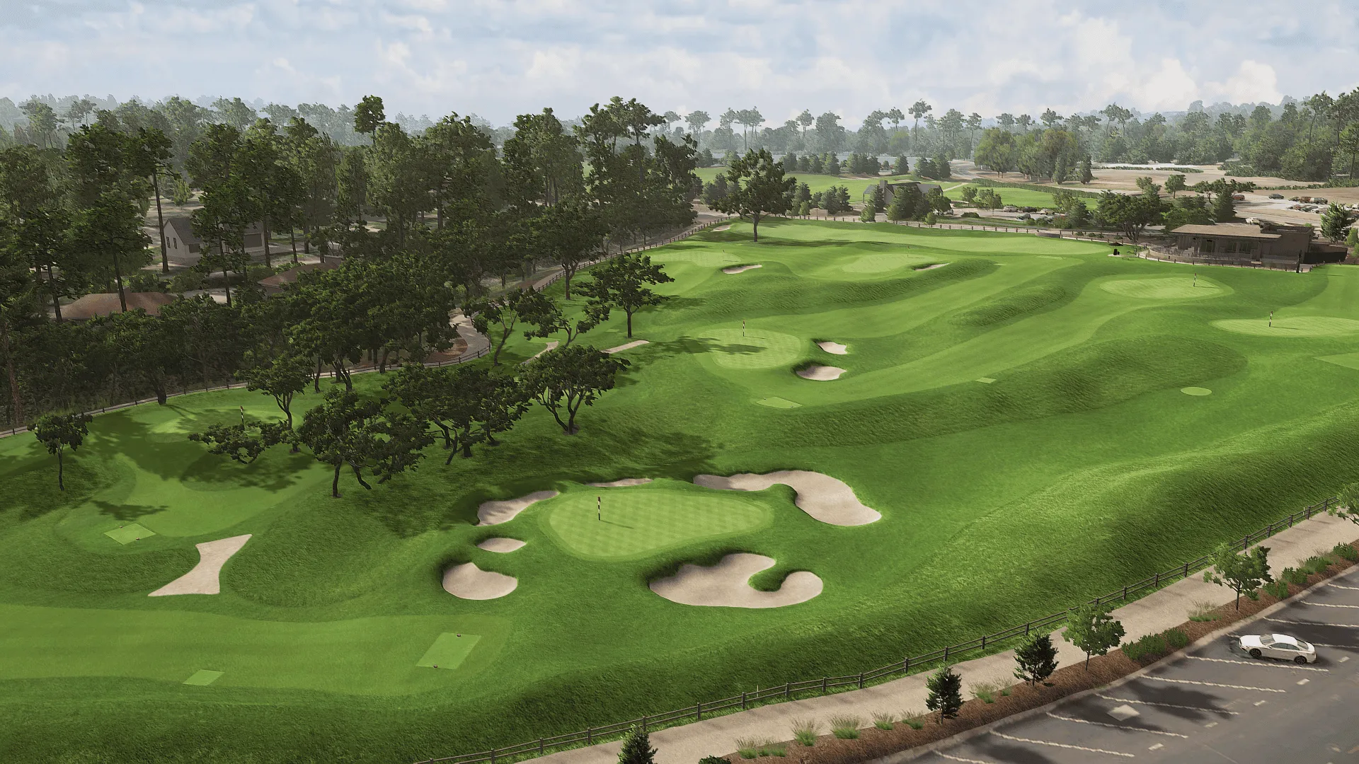 Digital image of the golf course at Pebble Beach