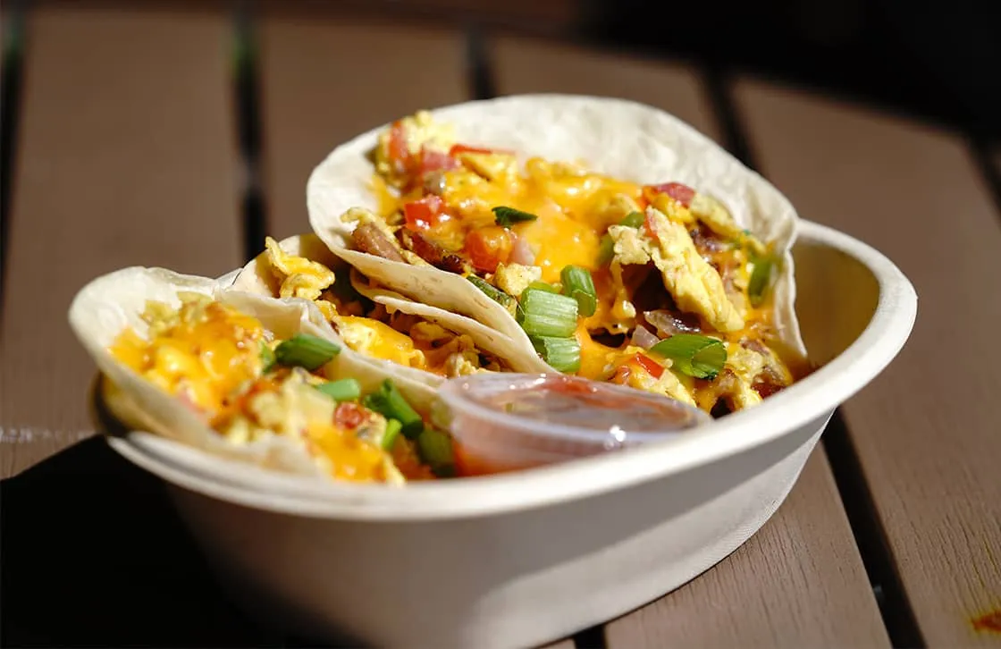 Breakfast Tacos at Seaside Cafe
