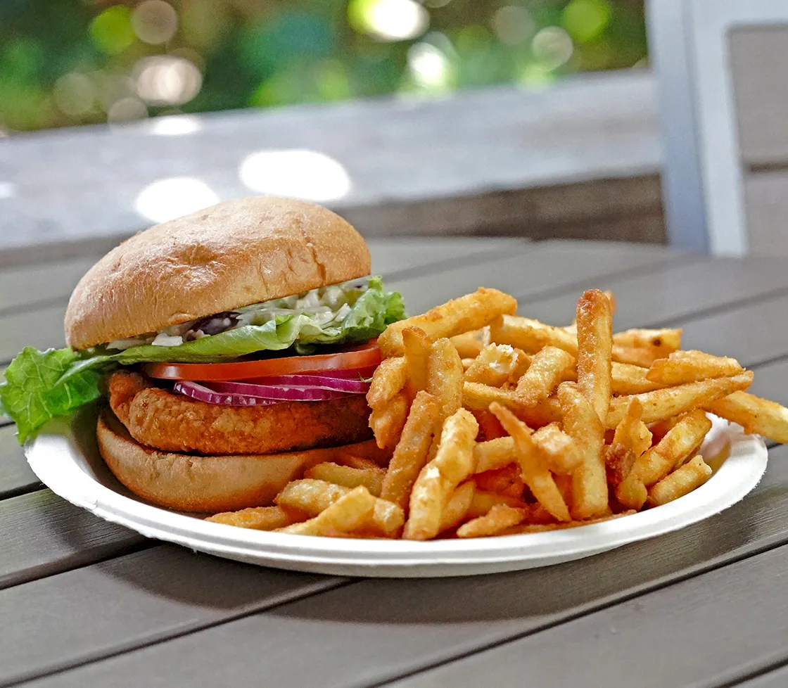 Fried Chicken Sandwich at Seaside Cafe