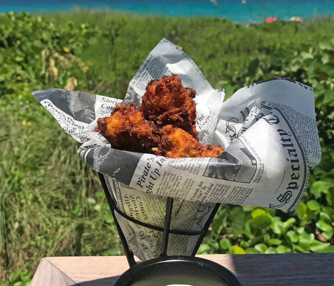Conch Fritters at Seaside Cafe.