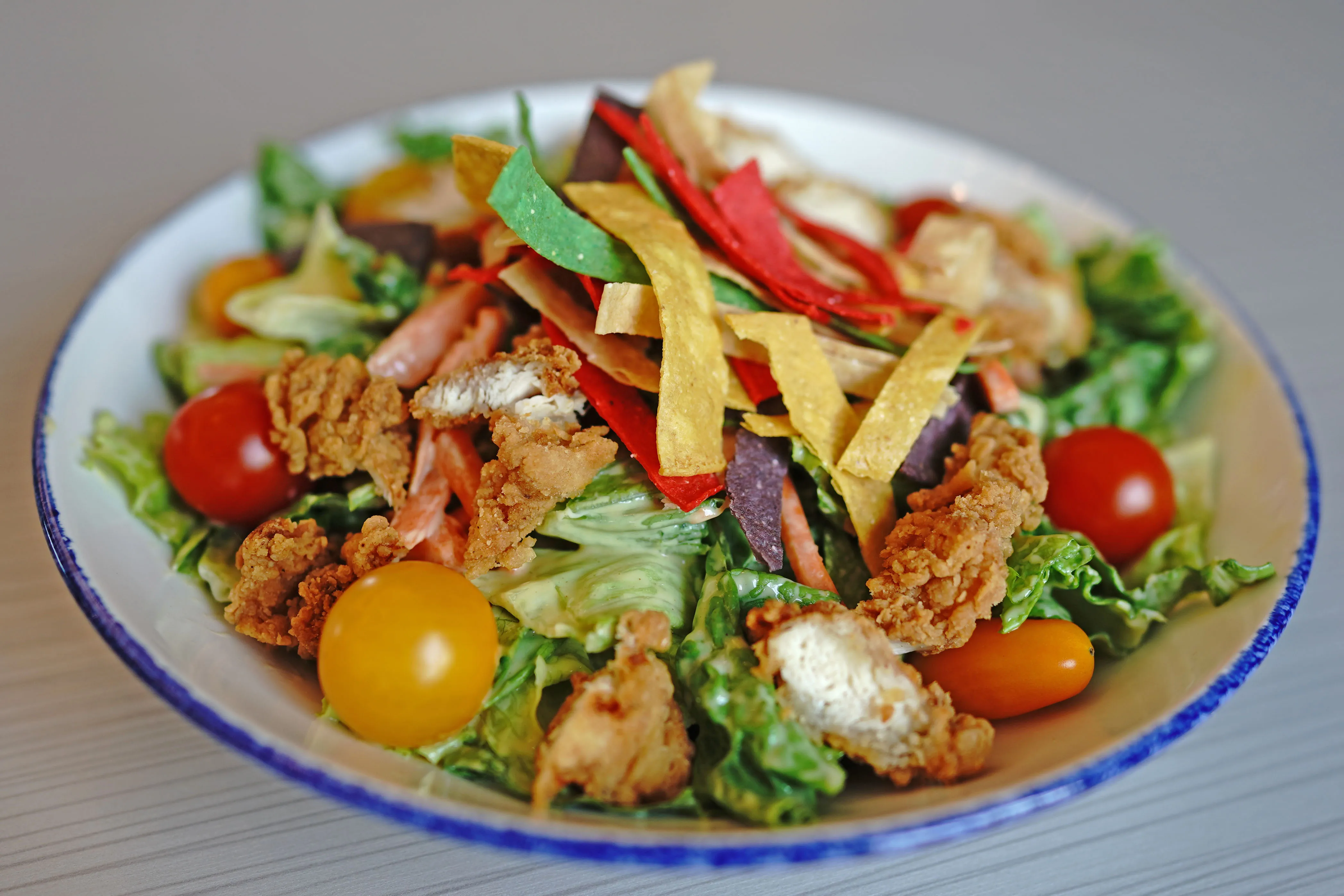 A Sailfish Sands' crispy chicken salad