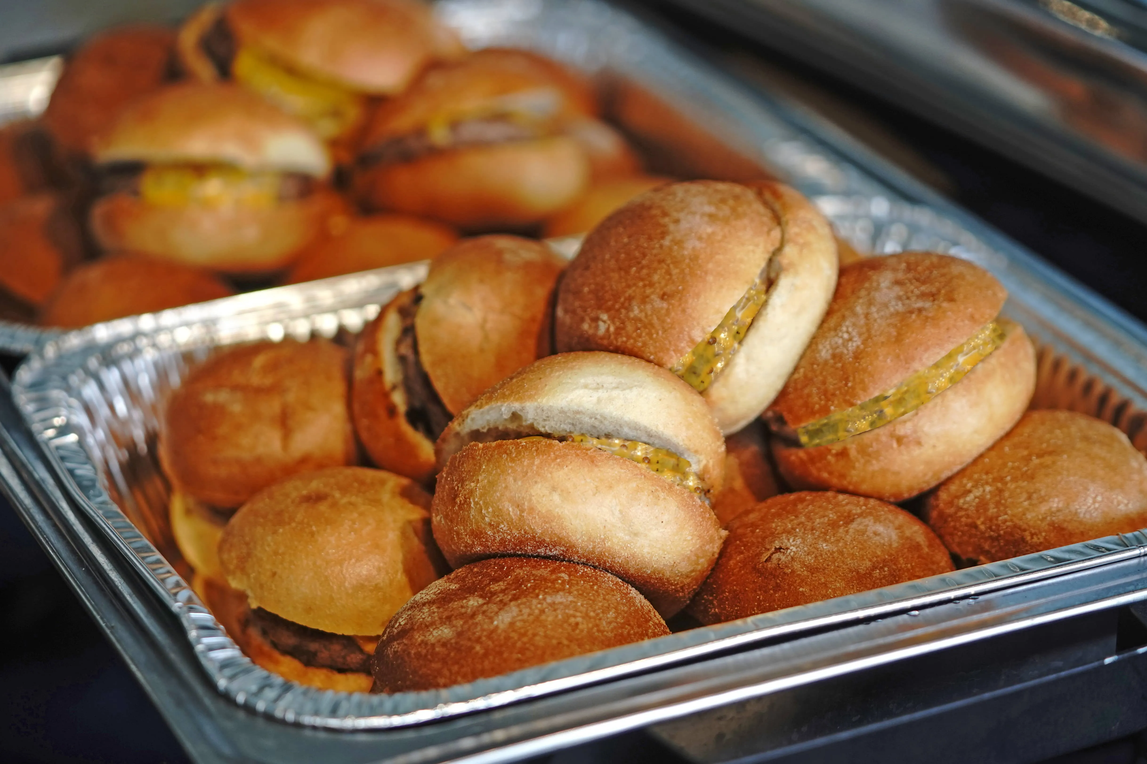 Cheeseburger Sliders from the catering menu at Sailfish Sands Hitting Bays & Restaurant