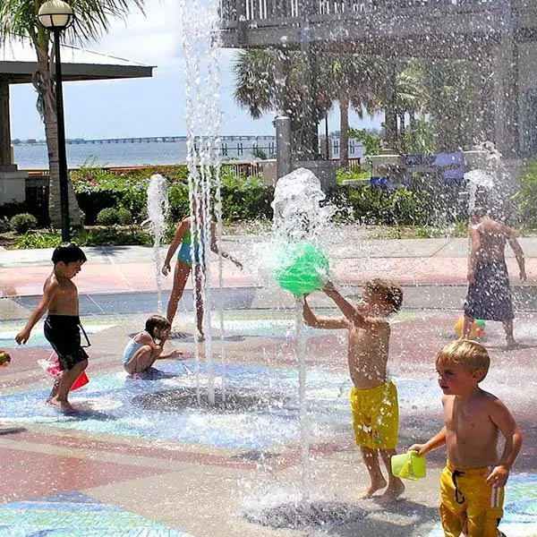 Interactive Fountain at Indian Riverside Park