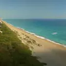 Martin County aerial of a beach